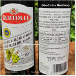 Vinegar cuka Bertolli Italy BALSAMIC VINEGAR 250ml